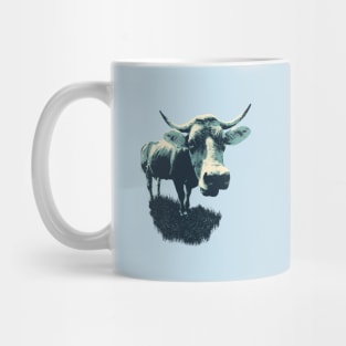 Vintage classic retro cow in field Mug